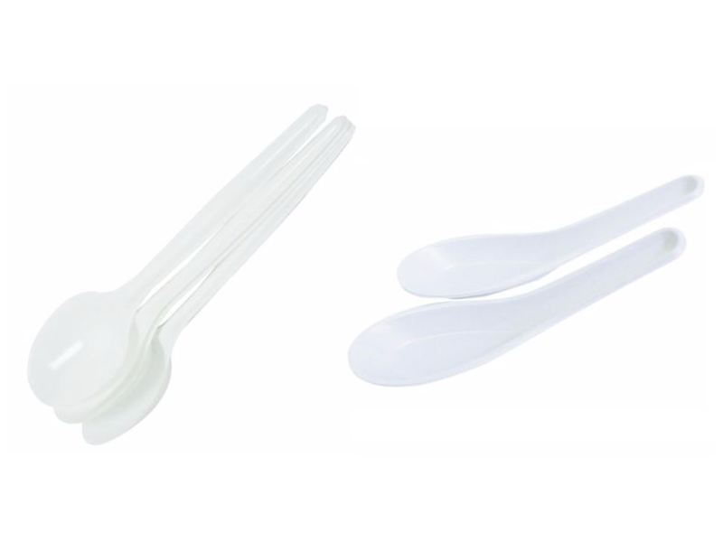 Plastic White Spoon