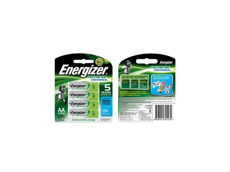 Energizer HR15 AA Recharge Battery - Pack of 4