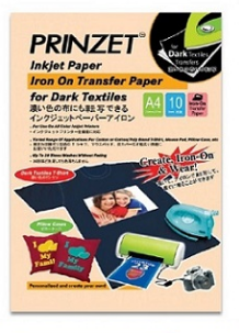 PRINZET Iron-On Transfer Paper for Dark Textiles