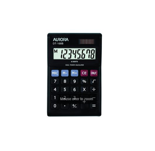 Aurora DT168 & DT168B Calculator Aurora DT168B