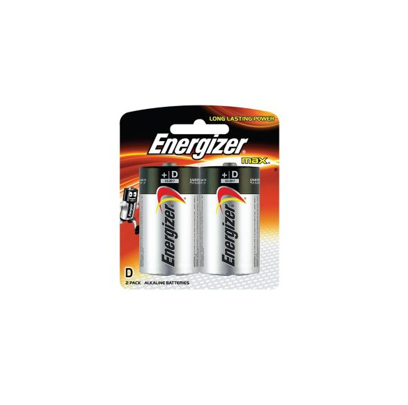 Energizer Max Alkaline Batteries D x 2