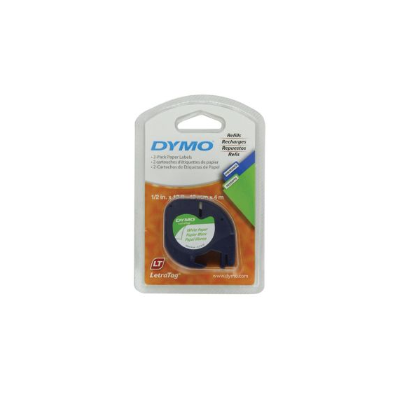 Dymo LetraTag Paper Tape 91200 White