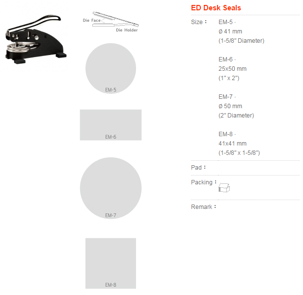 ED Desk Seals