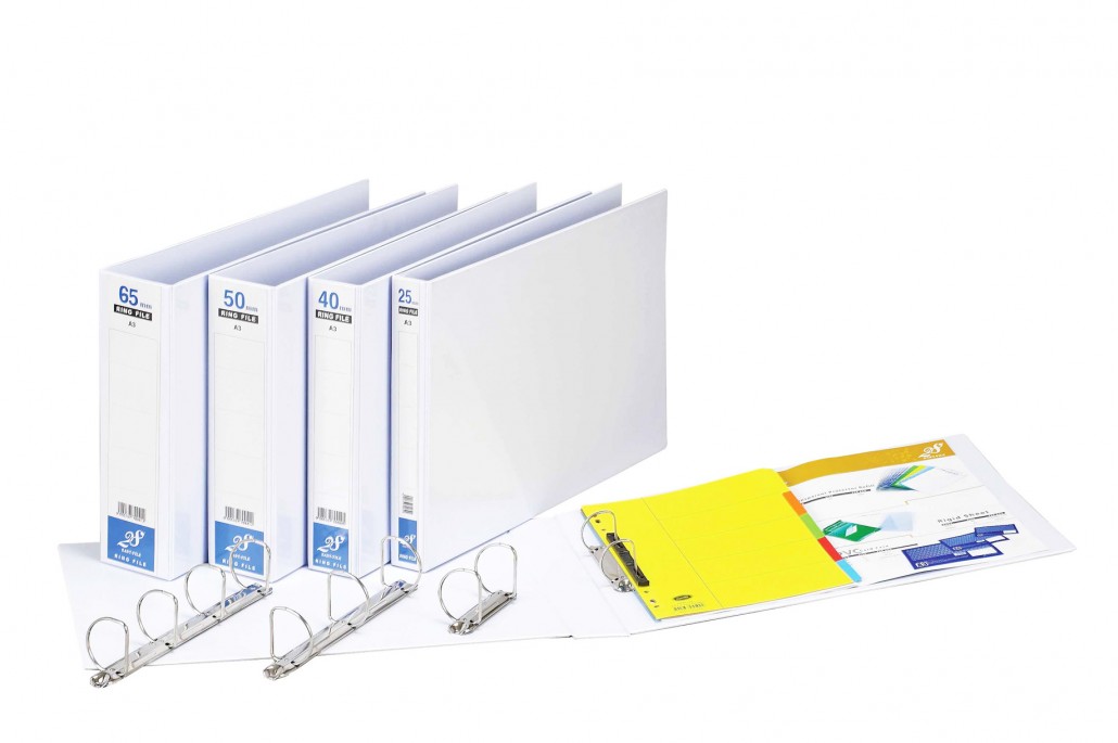 EASTFILE A3 PVC Ring File with Full Transparent