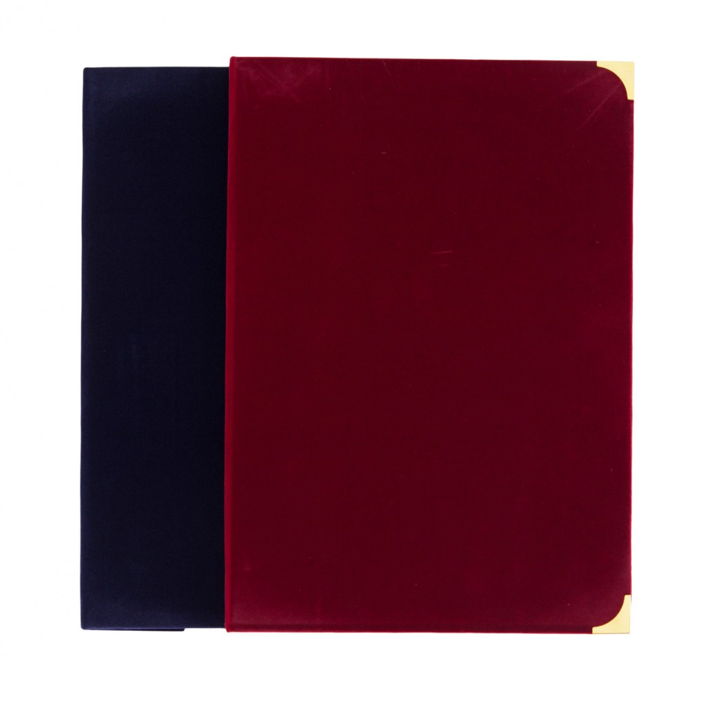 EASTFILE Velvet Certificate Holder