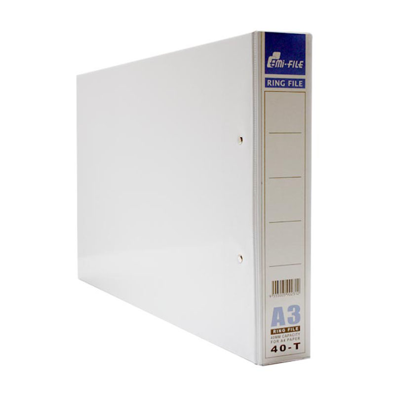 EMI PVC RING FILE withTransparent Cover (A3)