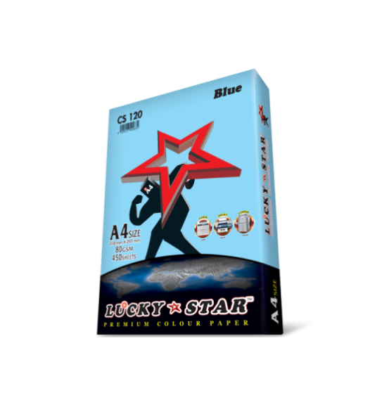 LUCKYSTAR PREMIUM COLOUR PAPER BLUE